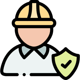 016-worker Un travailler avec un casque jaune