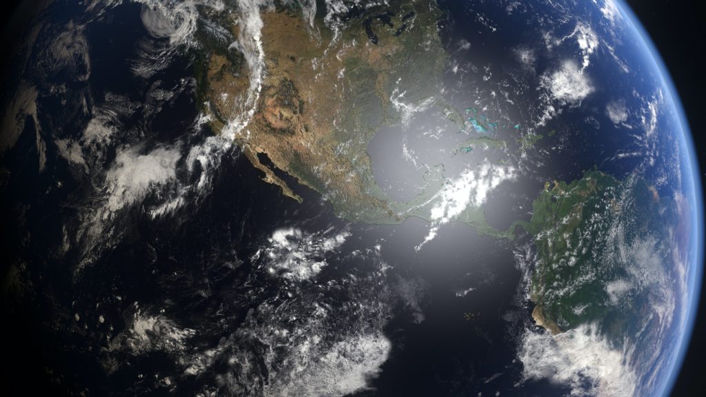 la terre vue de l'espace
