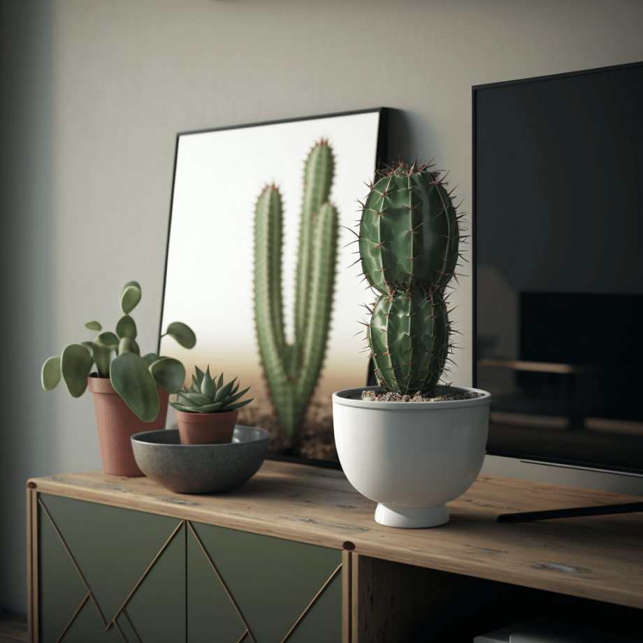 Plante cactus qui purifie l'air